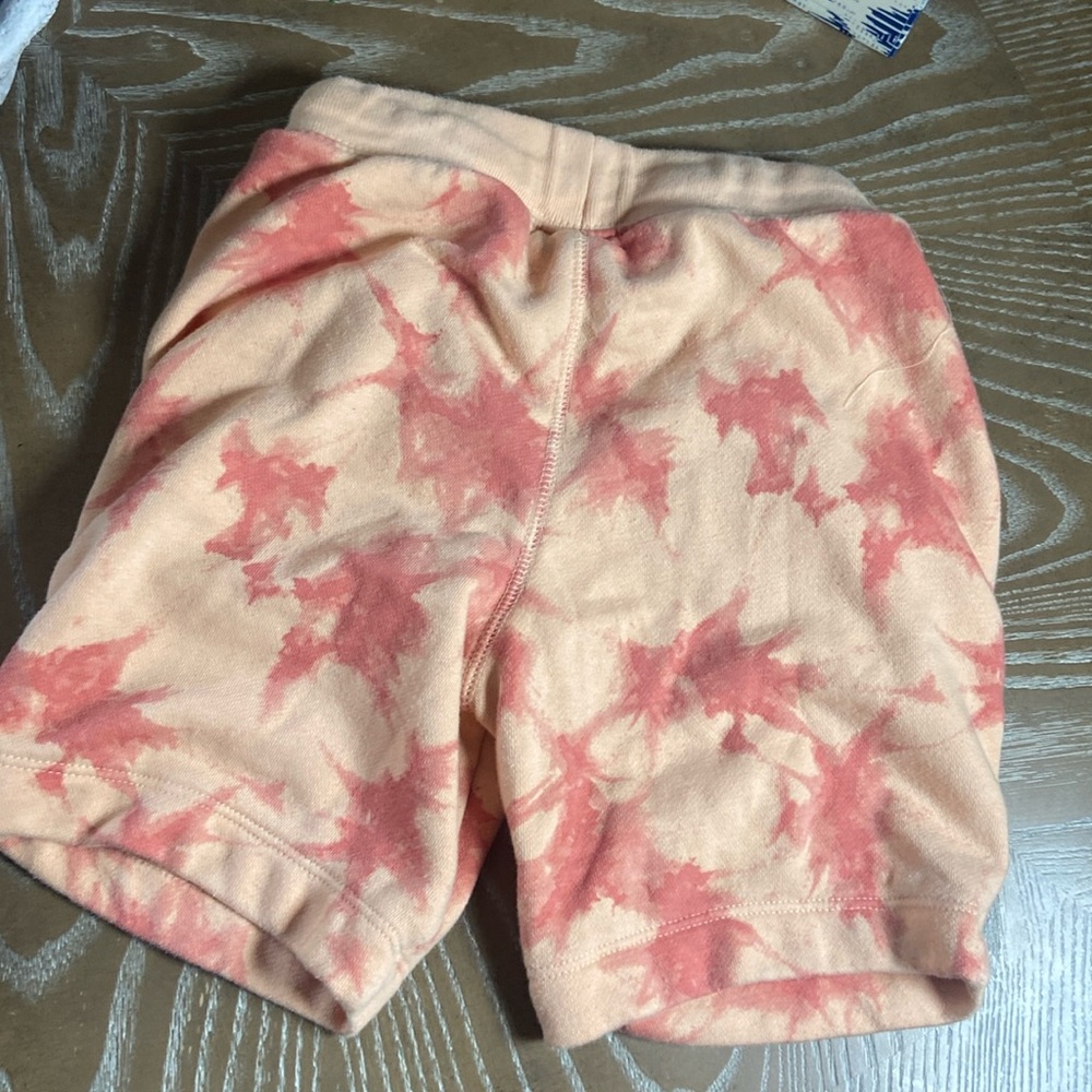 Orange Dip Tie Dyed GAP Terry Athletic Drawstring Shorts - Picture 7 of 7